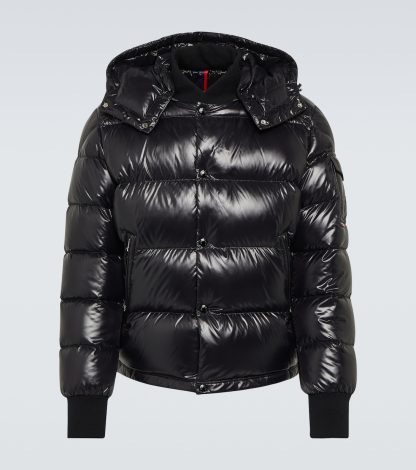 luxe replica Moncler Maljasset donsjack in zwart