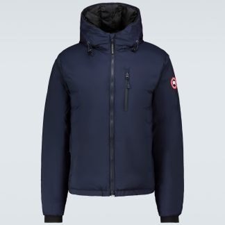 mode luxe Canada Goose Lodge Hoody donsjack in blauw