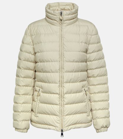 mode luxe Moncler Abderos donsjack in beige