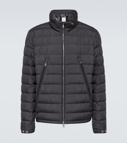 mode luxe Moncler Alfit gewatteerd donsjack in zwart