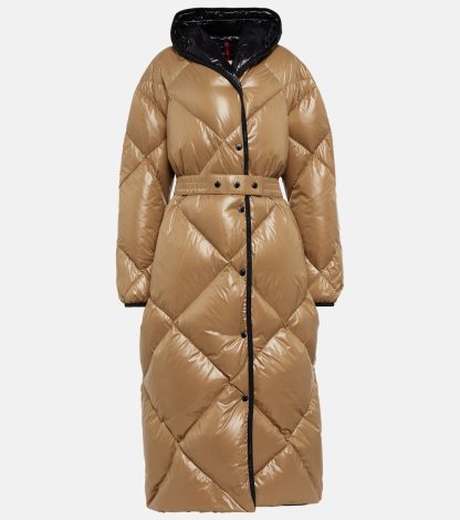 mode luxe Moncler Cotonniere gewatteerde donsjas in beige