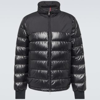 modeontwerper Moncler Coyers gewatteerd donsjack in zwart