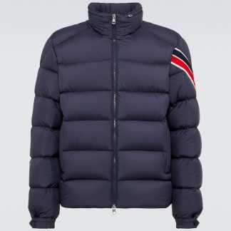 modeontwerper Moncler Solayan donsjack in blauw