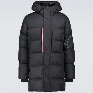 namaakontwerper Moncler Marceau lang donsjack in blauw