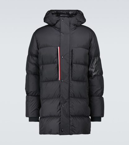 namaakontwerper Moncler Marceau lang donsjack in blauw