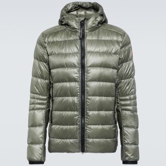 nep luxe Canada Goose Crofton Hoody donsjack in groen