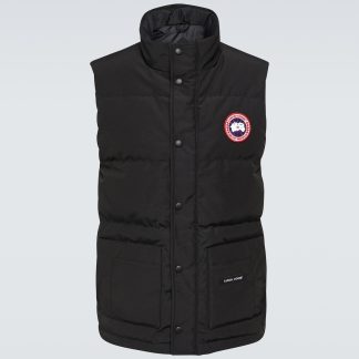 nep luxe Canada Goose Freestyle Crew gewatteerd vest in zwart