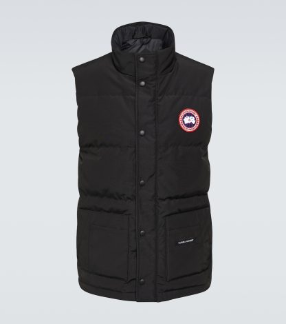 nep luxe Canada Goose Freestyle Crew gewatteerd vest in zwart