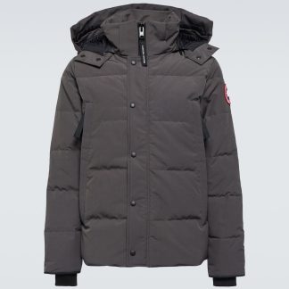 nep luxe Canada Goose Wyndham donsparka in grijs