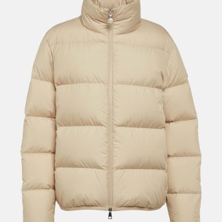 nep luxe Moncler Abbadia donsjack in beige