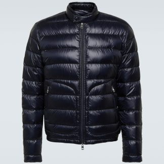 nep luxe Moncler Acorus donsjack in blauw