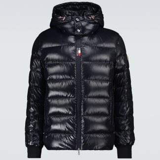 nep luxe Moncler Donsjack Cuvellier in blauw