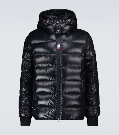 nep luxe Moncler Donsjack Cuvellier in blauw