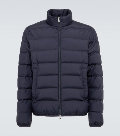 nep luxe Moncler Donsjack in blauw