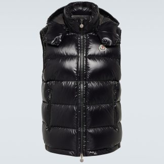 nep luxe Moncler Donsvest in zwart