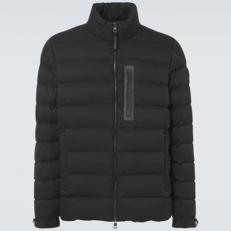 nep luxe Moncler Lauriolle donsjack in zwart