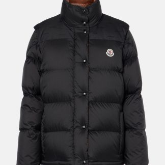 nep luxe Moncler Verone donsjack in zwart