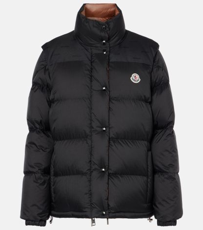 nep luxe Moncler Verone donsjack in zwart