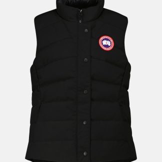 replica ontwerper Canada Goose Freestyle donsvest in zwart