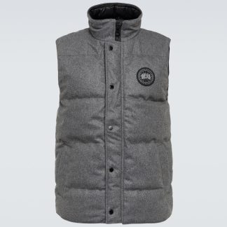 replica ontwerper Canada Goose Garson vest van wolmix in grijs