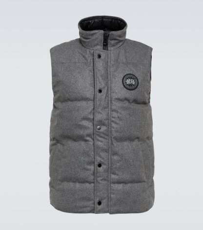 replica ontwerper Canada Goose Garson vest van wolmix in grijs