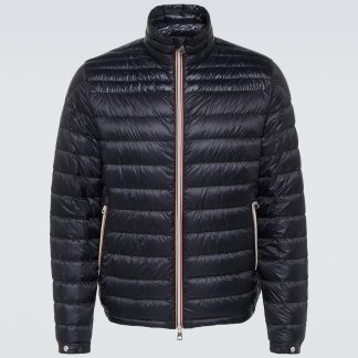 replica ontwerper Moncler Daniel gewatteerd donsjack in blauw