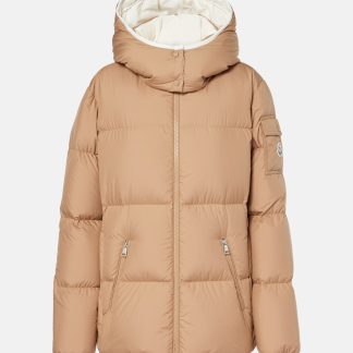 replica ontwerper Moncler Fourmines donsjack in beige