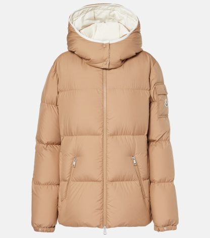 replica ontwerper Moncler Fourmines donsjack in beige