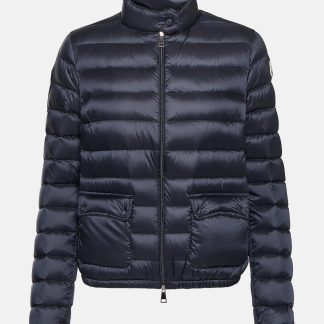 replica ontwerper Moncler Lans gewatteerd donsjack in blauw