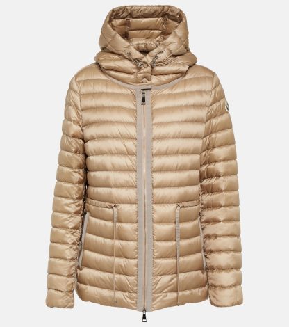 replica ontwerper Moncler Raie donsjack in beige