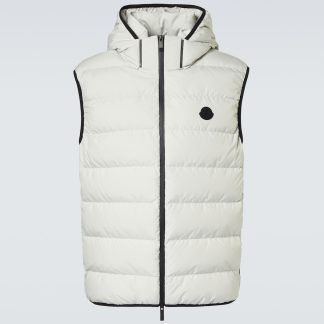 replica ontwerper Moncler Valmasque donsvest in grijs