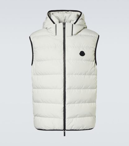 replica ontwerper Moncler Valmasque donsvest in grijs